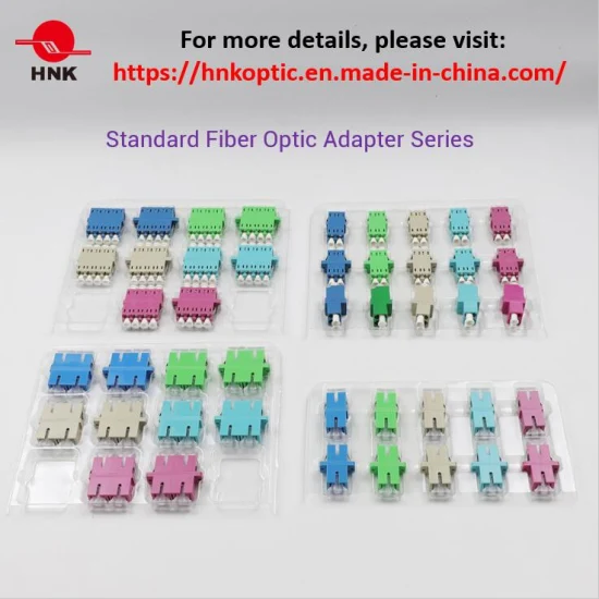 Sc/LC/FC/St/Mu/MTRJ/MPO Simplex/Duplex/Quad 단일 모드/다중 모드 Om3/Om4/APC 표준 또는 Hybrid-Glasfaseradapter