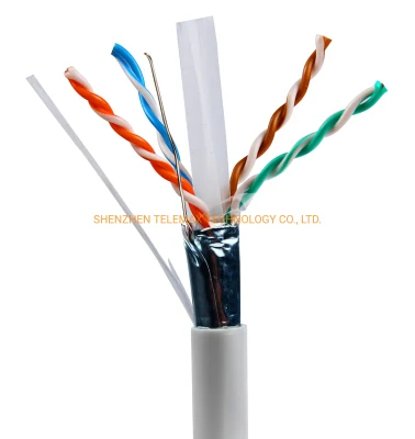 주요 케이블 제조업체 Cat 6A LAN 케이블 FTP SFTP 23AWG 100% 구리 0.57mm PVC LSZH PE 재킷 F 테스트